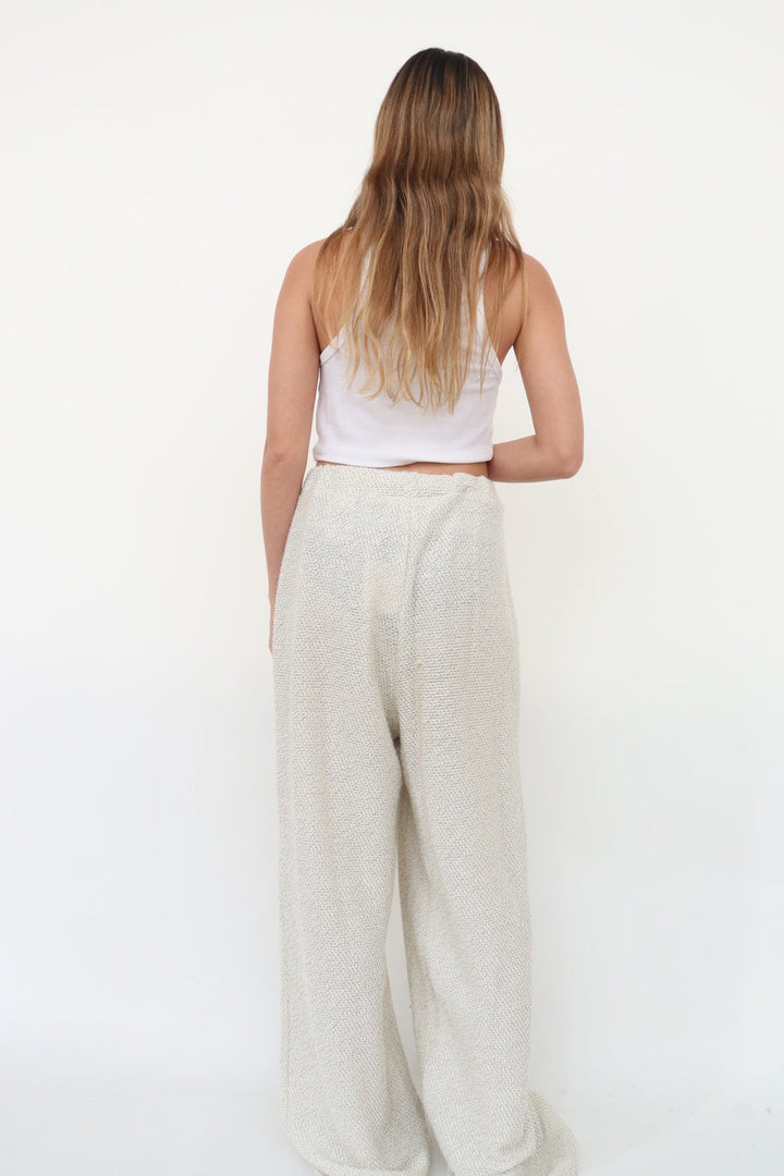 Pantalon Tejido Blanco