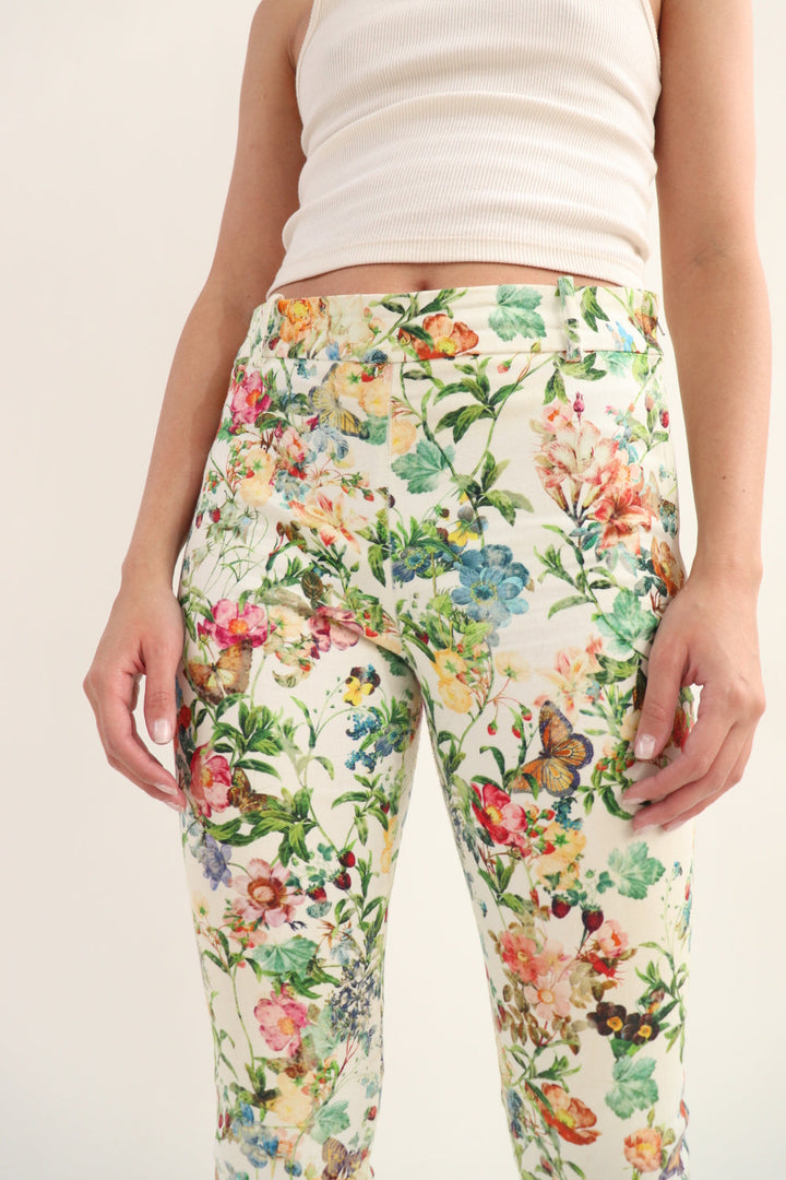 Pantalón Estampado Flores