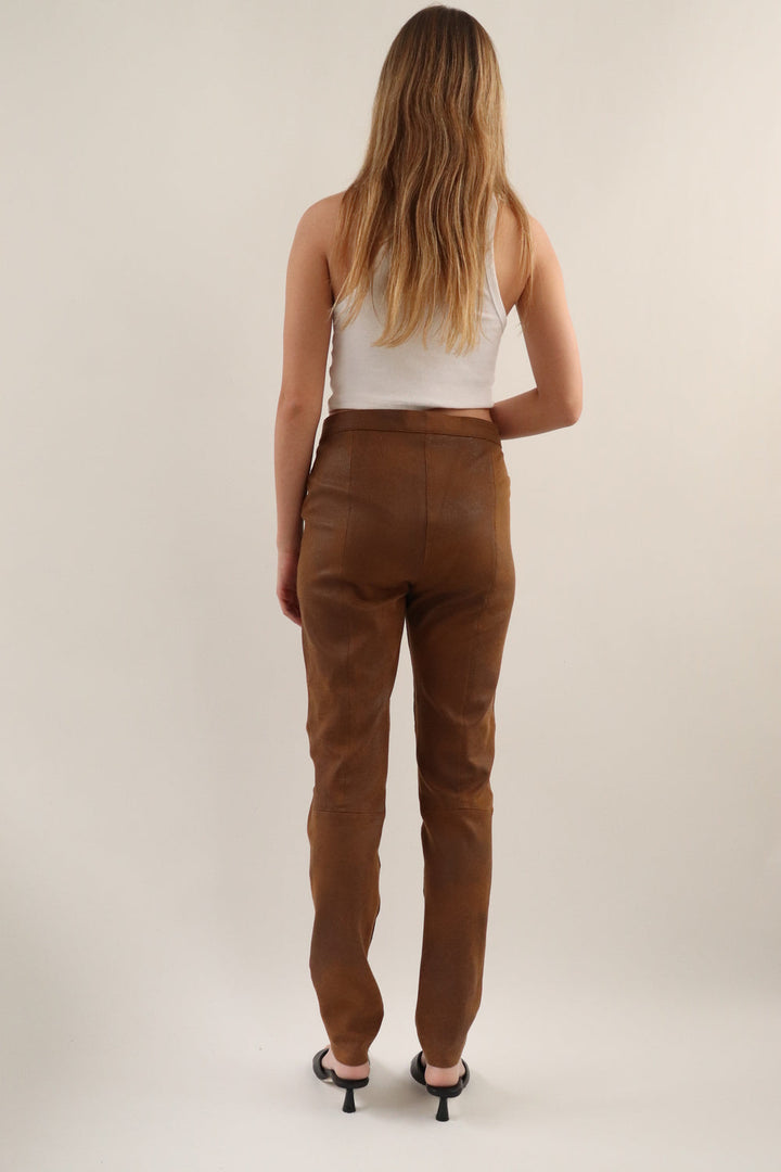 Leggins Suede Café