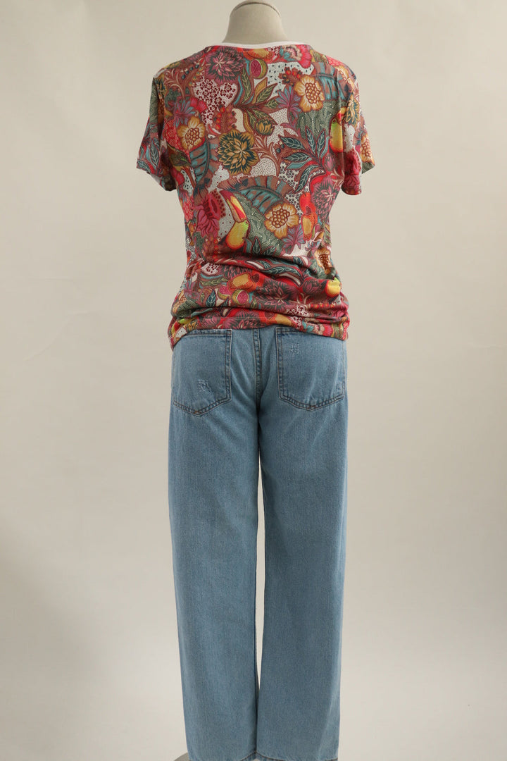 Camiseta Flores Multicolor