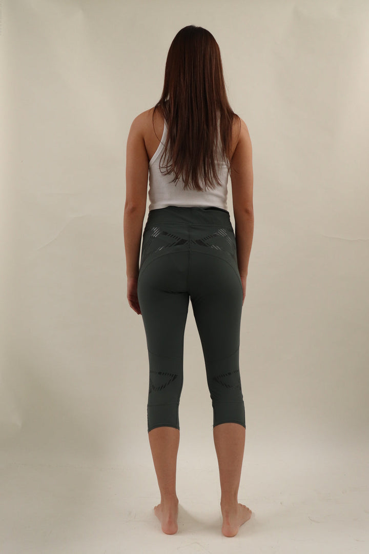 Legging Corto Gris