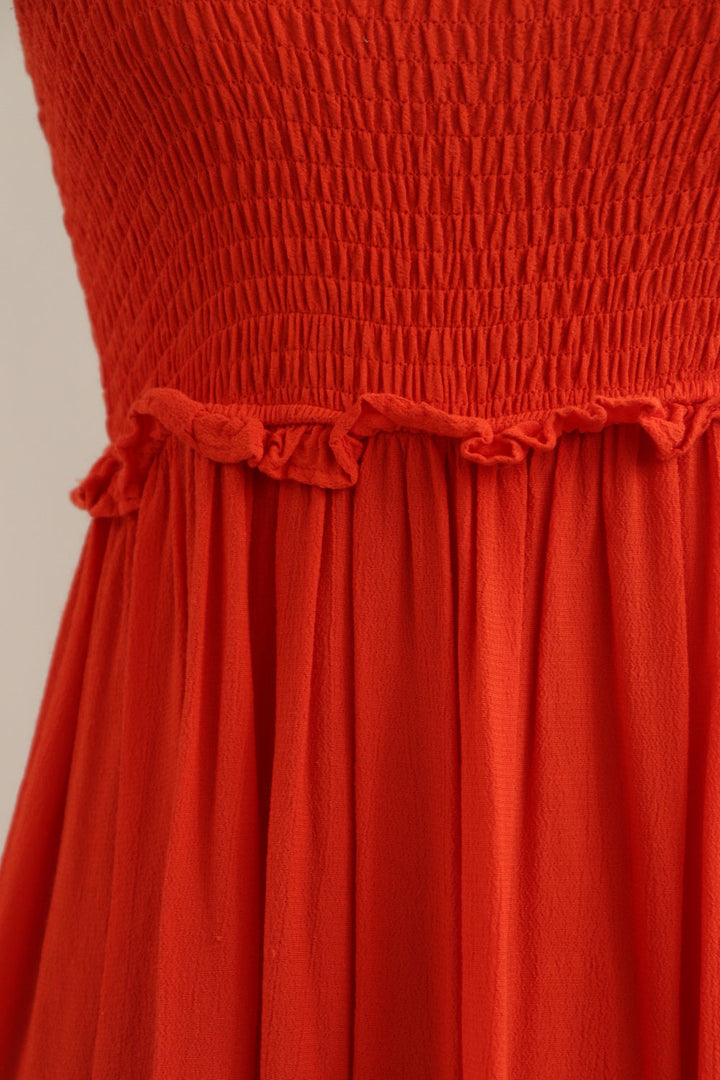 Vestido Midi Naranja