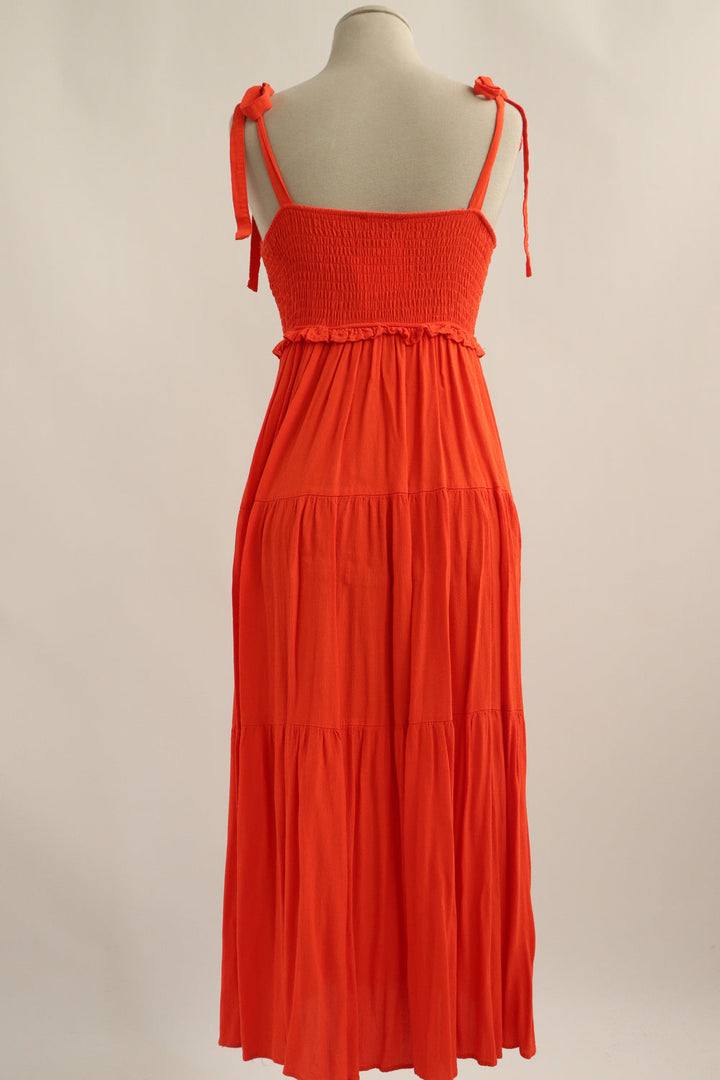 Vestido Midi Naranja