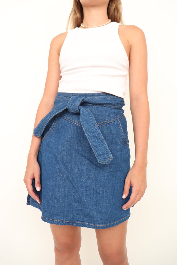 Falda Denim Wrap