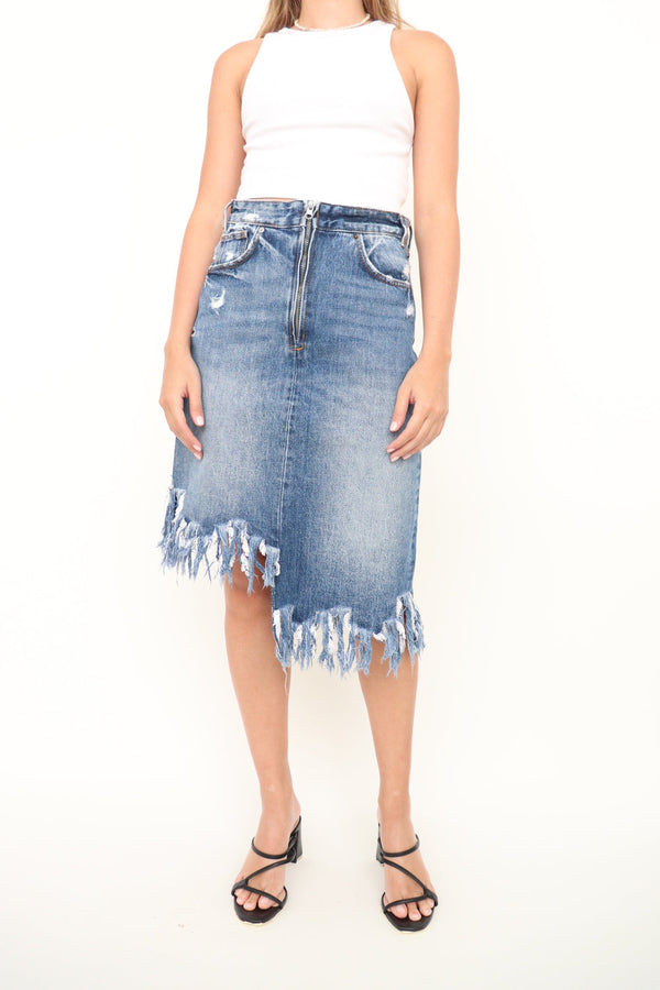 Falda Denim Azul