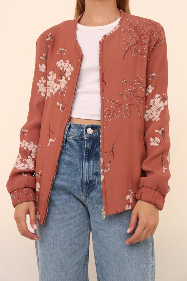Chaqueta Bomber Flores