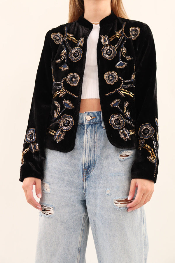 Chaqueta Velvet Bordada