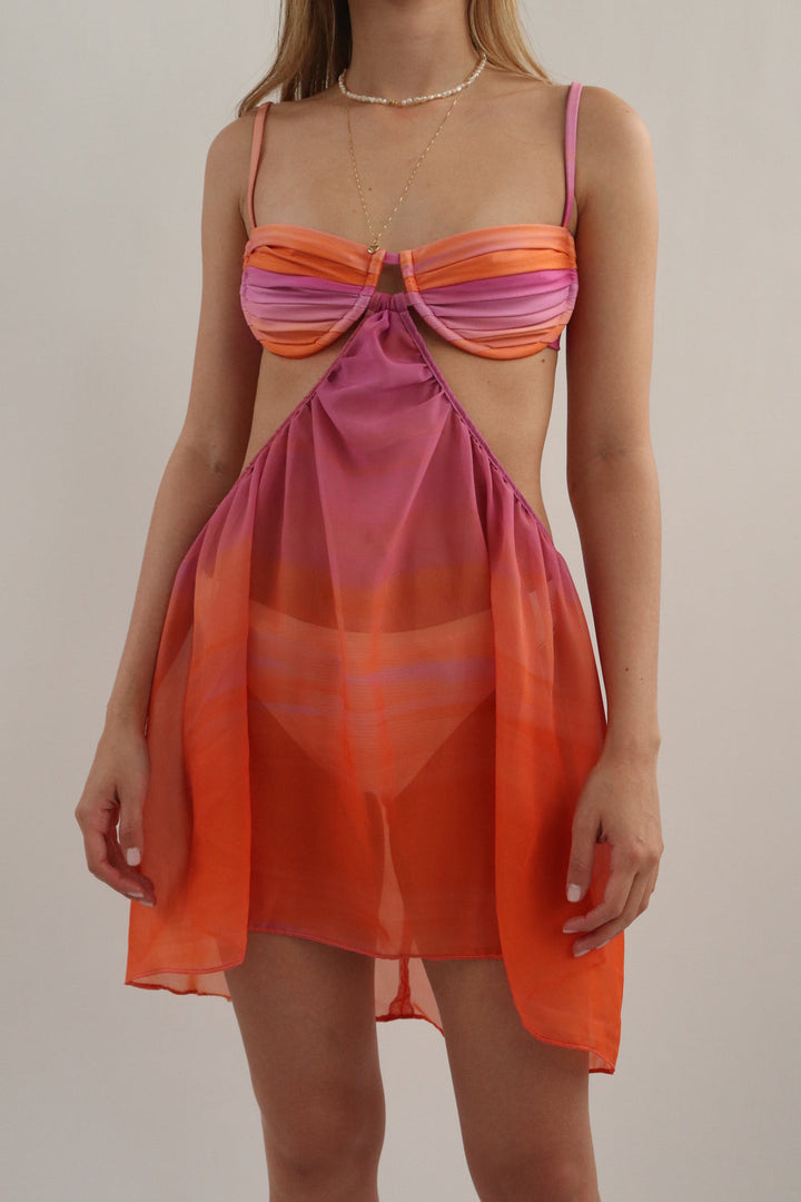 Vestido Degrade Chiffon