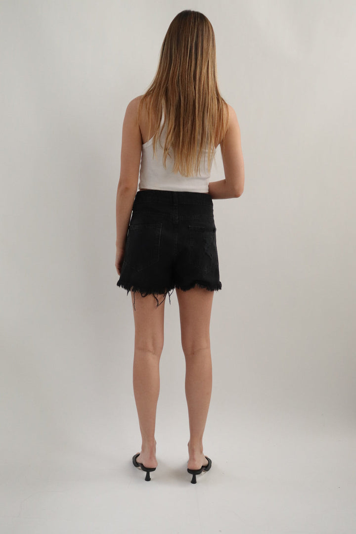 Shorts Denim Negro