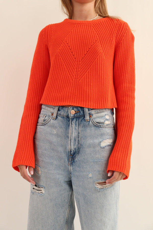 Buzo Naranja Crop