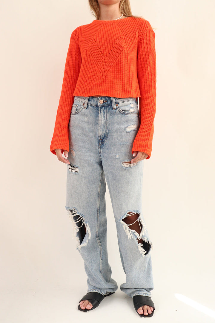 Buzo Naranja Crop