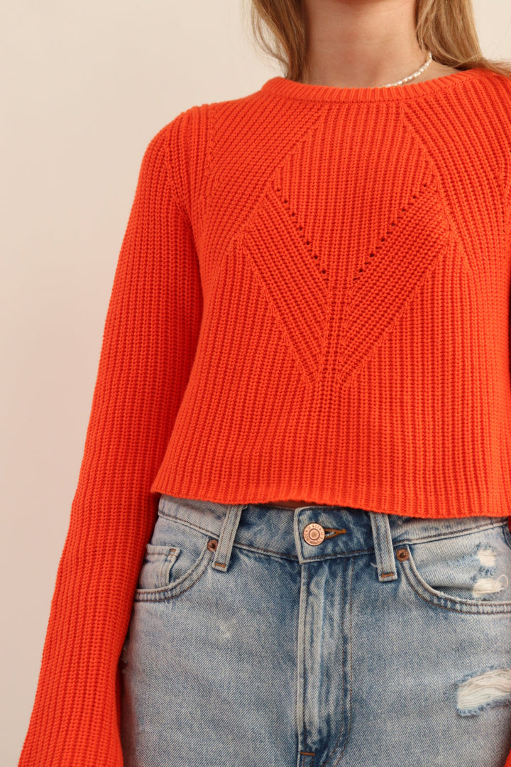 Buzo Naranja Crop