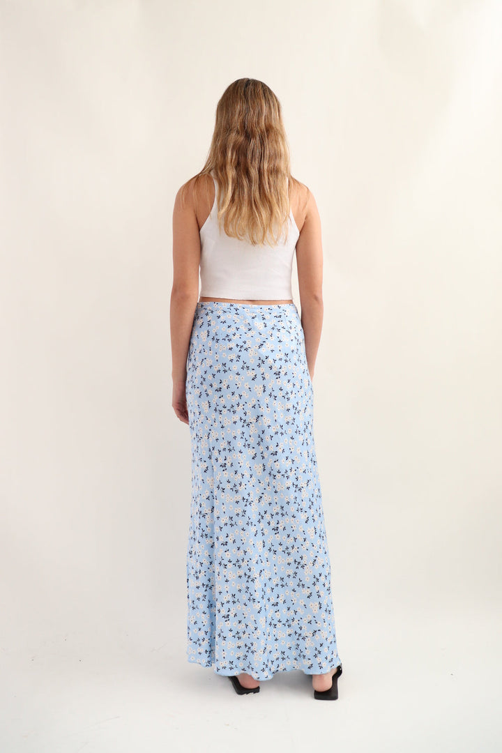 Falda Midi Flores