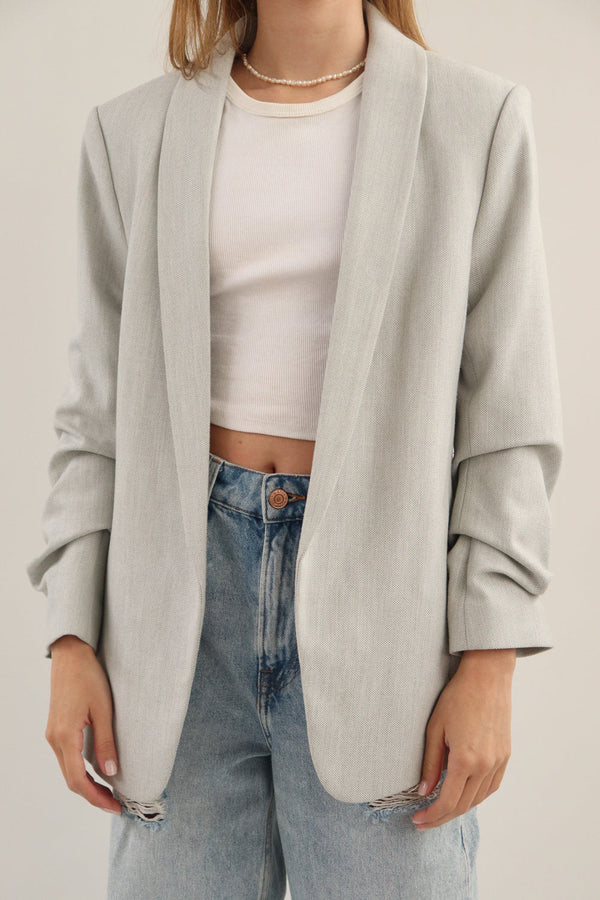 Blazer Gris Arrunchado