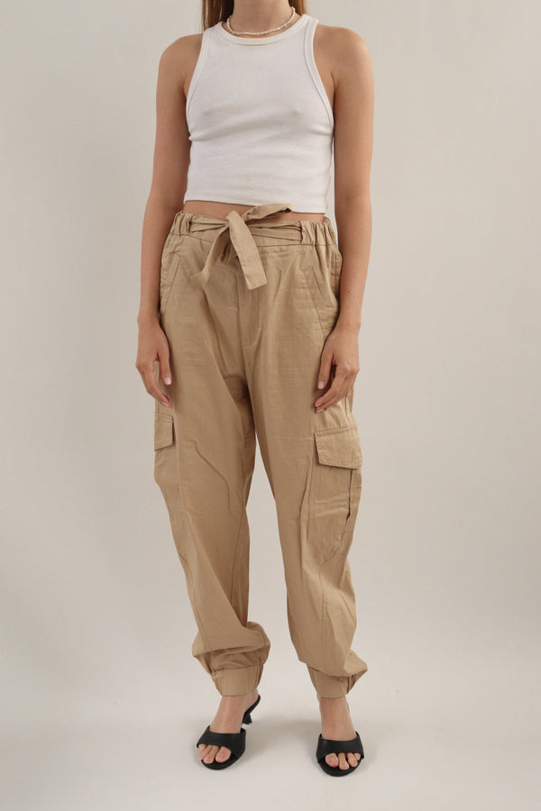 Pantalon Beige Cargo